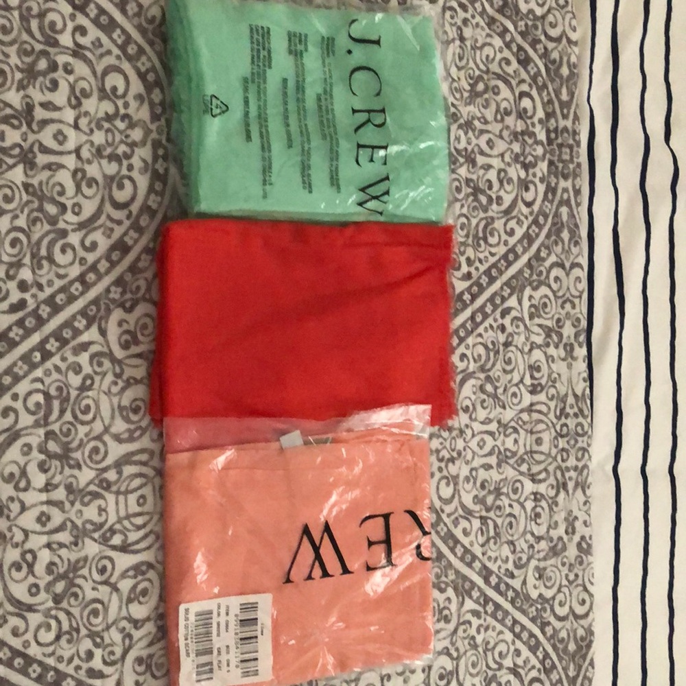 J.Crew Cotton Guaze Scarf Bundle